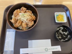 広河原山荘のからあげ丼