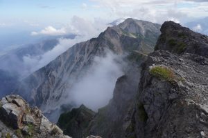 白馬岳山頂から