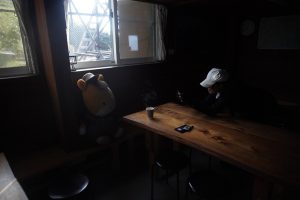 肩ノ小屋でお茶