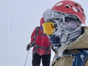 だんだん樹氷になっていく
