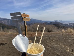 タケ山展望台で